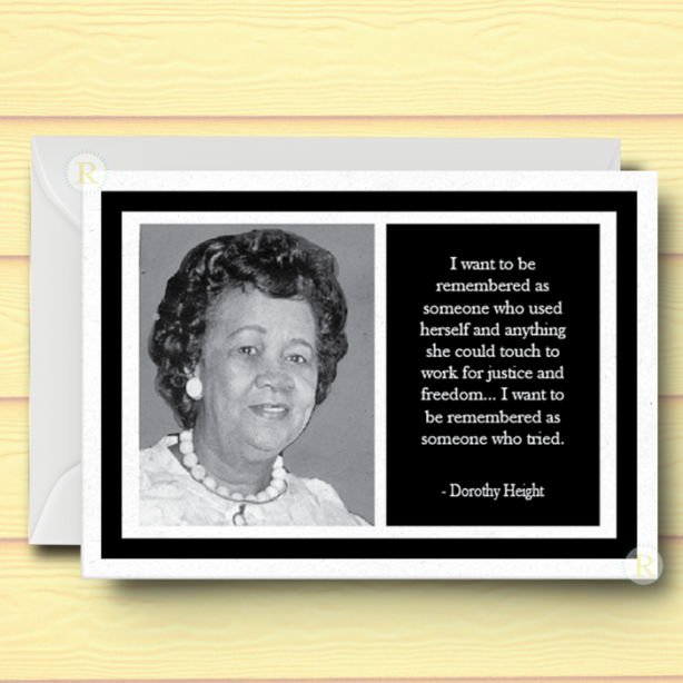 Dorothy Height Card B